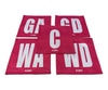 KPI Netball Bib Patch Set Pink